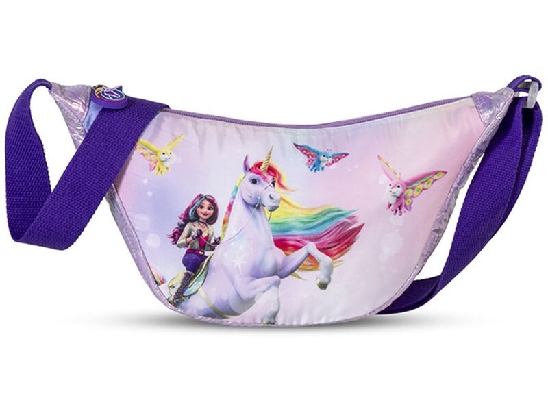 Unicorn Academy Schultertasche Magical  – 33 x 16 x 8 cm – Mondtasche – 2 l – Polyester