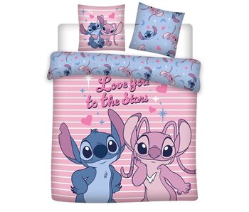 Disney Lilo & Stitch Housse de couette Étoiles 240 x 220 + (2) 65 x 65 cm Polycoton