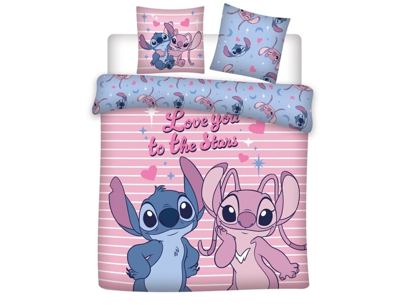 Disney Lilo & Stitch Duvet cover Stars - 240 x 220 + (2) 65 x 65 cm - Polycotton