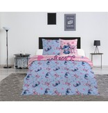 Disney Lilo & Stitch Bettbezug Sterne - 240 x 220 + (2) 65 x 65 cm - Baumwollmischgewebe