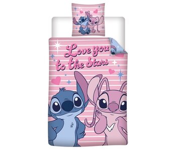 Disney Lilo & Stitch Duvet cover Stars 140 x 200 + 65 x 65 cm Polycotton