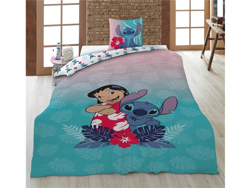 Disney Lilo & Stitch Heroes Duvet Cover - 140 x 200 + 65 x 65 cm - Polycotton