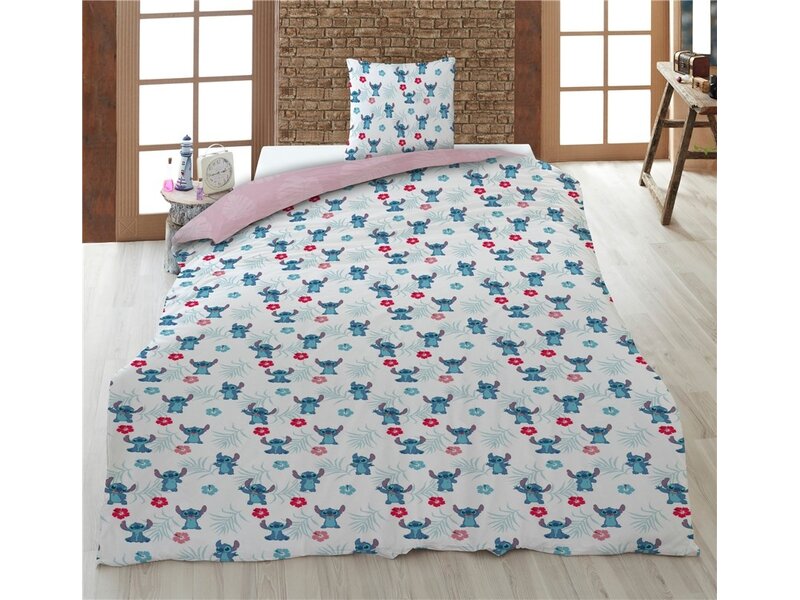 Disney Lilo & Stitch Heroes Duvet Cover - 140 x 200 + 65 x 65 cm - Polycotton