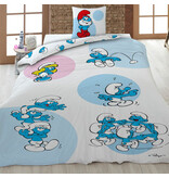 De Smurfen Dekbedovertrek Happy - 140 x 200 cm / 65 x 65 cm - polycotton