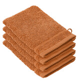 De Witte Lietaer Stephanie Caramel Washcloths - 15 x 21 cm - Set of 4 - Cotton