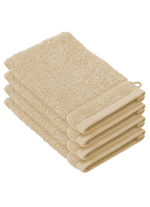 De Witte Lietaer Stephanie Sand Washcloths Set of 4 Cotton