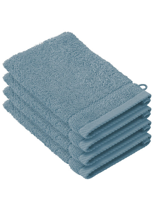 De Witte Lietaer Lot de 4 débarbouillettes en coton Stephanie Arctic