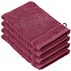 Washandjes Stephanie Beet Red set 4 stuks Katoen