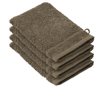 De Witte Lietaer Lot de 4 gants de toilette Stephanie Falcon en coton