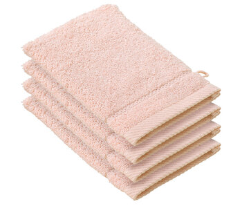 De Witte Lietaer Stephanie Mandelblüten-Waschlappen-Set, 4er-Pack, Baumwolle