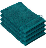 De Witte Lietaer Gants de toilette Stephanie Lake verts - 15 x 21 cm - Lot de 4 - Verts - Coton