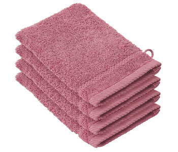 De Witte Lietaer Lot de 4 gants de toilette Stephanie Carmine en coton