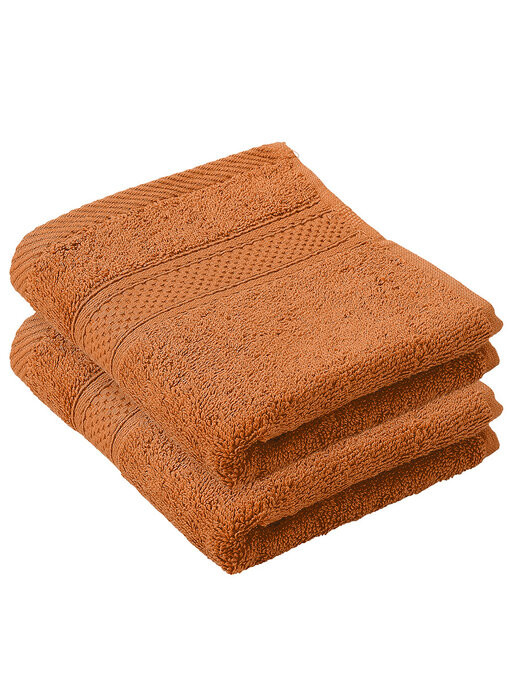 De Witte Lietaer Stephanie Caramel Guest Towel Set of 2 30 x 50 cm Cotton
