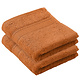 Stephanie Caramel Gästehandtuch-Set (2er-Set), 30 x 50 cm, Baumwolle