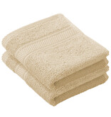 De Witte Lietaer Gastendoekje Stephanie Sand - 30 x 50 cm - 2 stuks - Beige - Katoen