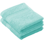 De Witte Lietaer Stephanie Plume guest towel - 30 x 50 cm - 2 pieces - Green - Cotton