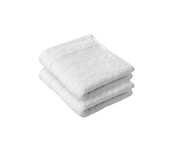 De Witte Lietaer Guest towel Stephanie White Set of 2 pieces 30 x 50 cm Cotton