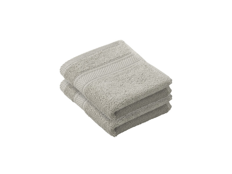 De Witte Lietaer Stephanie Dove guest towel - 30 x 50 cm - 2 pieces - Gray - Cotton