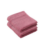 De Witte Lietaer Stephanie Carmine guest towel - 30 x 50 cm - 2 pieces - Pink - Cotton