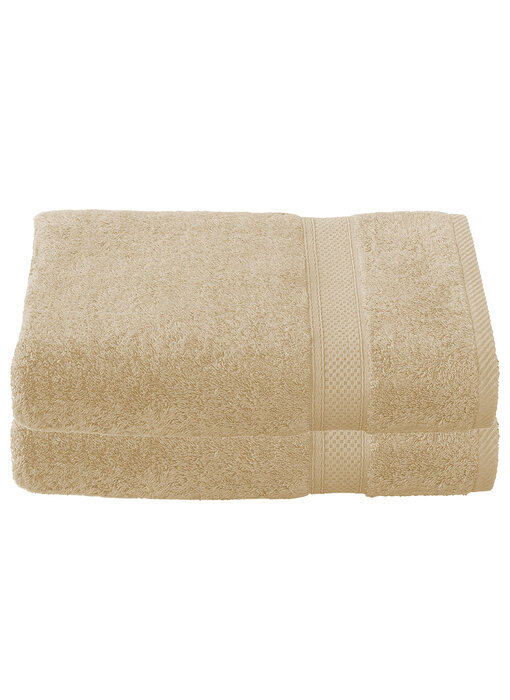 De Witte Lietaer Lot de 2 serviettes de bain Stephanie Sand, 70 x 140 cm, en coton