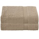 Lot de 2 serviettes de bain Stephanie Humus 70 x 140 cm en coton