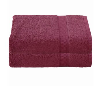 De Witte Lietaer Stephanie Beet Red Bath Towel Set of 2 70 x 140 cm Cotton