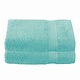Lot de 2 serviettes de bain Stephanie Plume 70 x 140 cm en coton