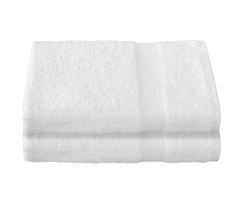 De Witte Lietaer Stephanie White Bath Towel Set of 2 70 x 140 cm Cotton