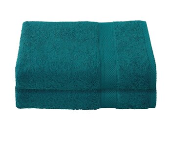 De Witte Lietaer Lot de 2 serviettes de bain Stephanie Lake Green 70 x 140 cm en coton