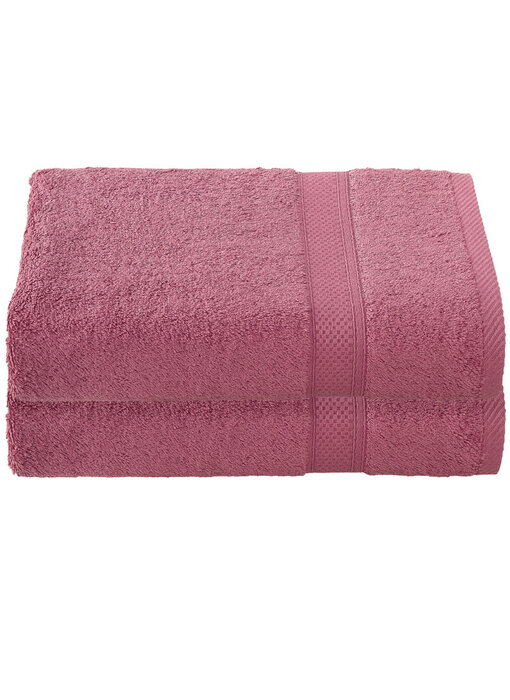 De Witte Lietaer Lot de 2 serviettes de bain Stephanie Carmine 70 x 140 cm en coton