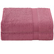 Stephanie Carmine Bath Towel Set of 2 70 x 140 cm Cotton