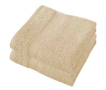 De Witte Lietaer Lot de 2 serviettes de plage Stephanie Sand 50 x 100 cm en coton