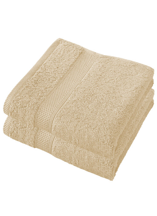 De Witte Lietaer Stephanie Sand Towel Set of 2 50 x 100 cm Cotton