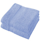 De Witte Lietaer Handdoek Stephanie Sky Blue - Set 2 stuks - 50 x 100 cm - Blauw - Katoen