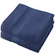 Stephanie Blue Indigo Towel Set of 2 50 x 100 cm Cotton