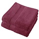 Lot de 2 serviettes Stephanie rouge betterave, 50 x 100 cm, en coton