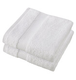De Witte Lietaer Handdoek Stephanie White - Set 2 stuks - 50 x 100 cm - Wit - Katoen