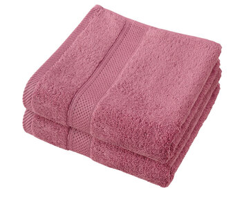 De Witte Lietaer Handdoek Stephanie Carmine Set 2 stuks 50 x 100 cm Katoen