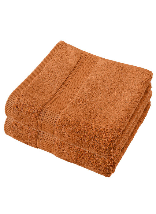 De Witte Lietaer Lot de 2 serviettes Stephanie Caramel 50 x 100 cm en coton