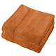 Stephanie Caramel Towel Set of 2 50 x 100 cm Cotton
