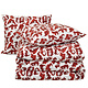 Dekbedovertrek Odil Zoe Wine Red 200 x 200/220 cm Katoen