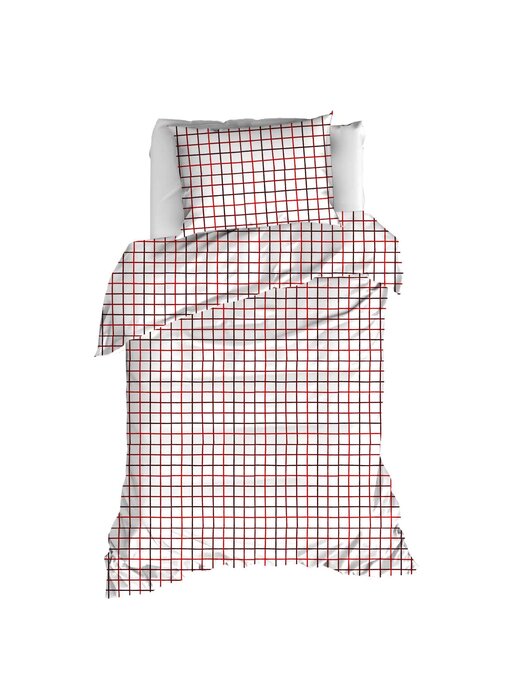 Moodit Duvet cover Odil Rhombus Ruby Red 140 x 200/220 cm Cotton