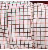 Moodit Housse de couette Odil Rhombus Rouge Rubis - 260 x 240 + 2 x 60 x 70 cm - Rouge - Coton