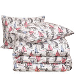 Moodit Bettbezug Odil Regatta Mix – 240 x 220 + 2 x 60 x 70 cm – Weiß – Baumwolle