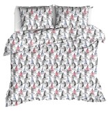 Moodit Duvet Cover Odil Regatta Mix - 200 x 200/220 + 2x 60 x 70 cm - White - Cotton
