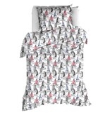 Moodit Odil Regatta Mix Duvet Cover - 140 x 200/220 + 60 x 70 cm - White - Cotton