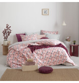 Moodit Housse de couette Odil Monica Blush - 260 x 240 cm + 2 x 60 x 70 cm - Rose - Coton