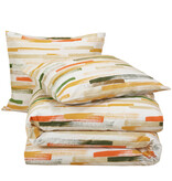 Moodit Housse de couette Odil Flynn Sand - 260 x 240 cm + 2 x 60 x 70 cm - Multicolore - Coton
