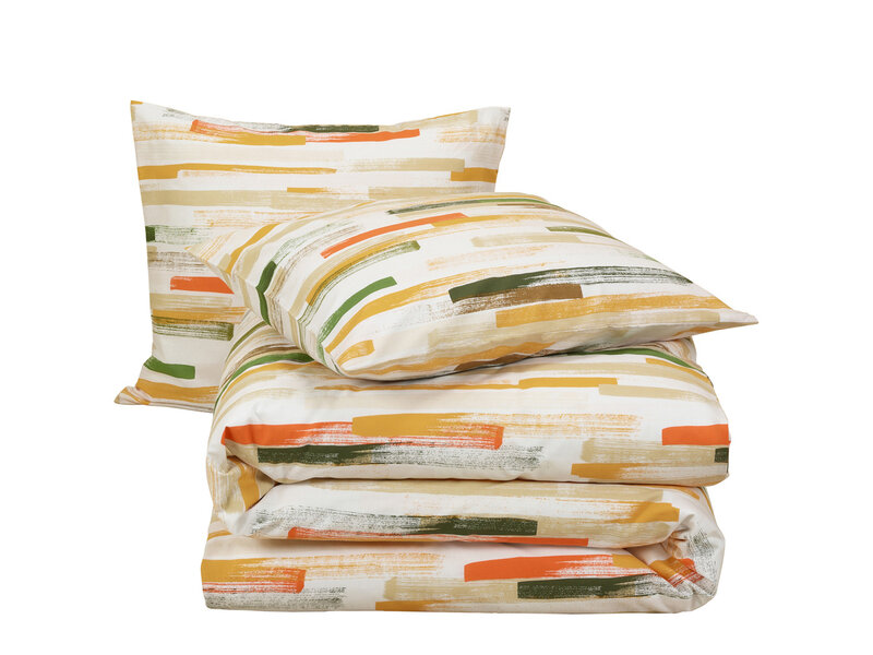 Moodit Dekbedovertrek Odil Flynn Sand - 260 x 240 + 2x 60 x 70 cm - Multikleur - Katoen