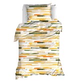 Moodit Housse de couette Odil Flynn Sand - 140 x 200/220 + 60 x 70 cm - Multicolore - Coton